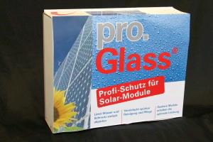 Beschreibung pro.Glass® Solar ist eine Beschichtung für Solar Module die Ihnen folgende Vorteile bietet: